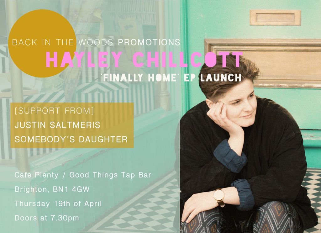 Join us at Cafe Plenty Brighton on the 19.04.18 for a special intimate show from Brighton based singer-songwriter Hayley Chillcott celebrating the release her debut EP! Doors at 7.30 / Free entry with donation to the artists! #BrightonArtist #Music #MusicMatters