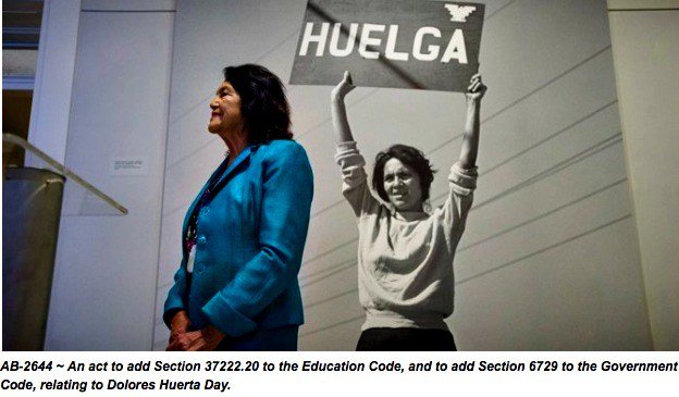 Happy Birthday Dolores Huerta: AB 2644 Would Designate April 10 as Dolores Huerta Day  