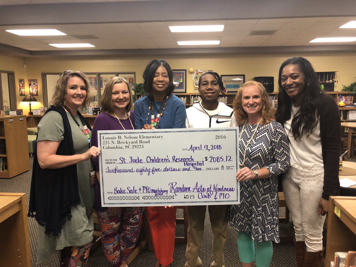 This just happened. Random acts of kindness club <a href="/sgrant1617/">Sandra Grant</a> raised $$ at a bake sale and our <a href="/lonniebeePTO/">Lonnie B PTO</a> DOUBLED it <a href="/StJude/">St. Jude</a> <a href="/StJudeResearch/">St. Jude Research</a> <a href="/ACELBNE/">The Academy for Civic Engagement</a>