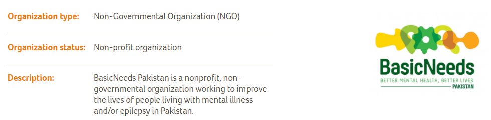 Welcome to our new org <a href="/BasicNeedsPak/">BasicNeeds Pakistan</a>  - working to improve the lives of people living with #mentalhealth conditions and/or epilepsy in Pakistan bit.ly/2HeyzxL <a href="/BasicNeedsIntl/">BasicNeeds</a>