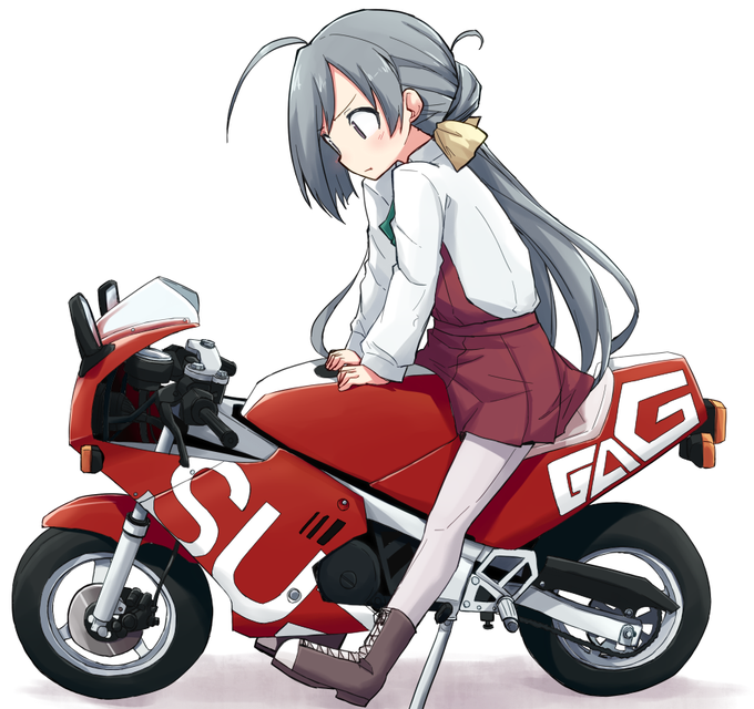 艦娘×バイクが来てると聞いて。最近全然描いてなかったけどまた描きたくなってきた 