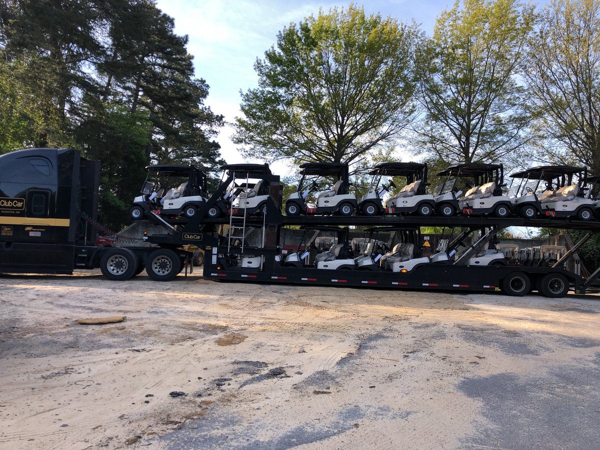 Seems like a good day for new carts <a href="/NorthRiverYC/">NorthRiverYacht Club</a> <a href="/clubcar/">Club Car</a> <a href="/JerryPateCo/">Jerry Pate Turf & Irrigation / Century Equipment</a> <a href="/JerryPateGCBham/">Jerry Pate Golf Cars</a> <a href="/fryoj74/">Casey Cleghorn</a> <a href="/cookerac/">Andy Cook</a>