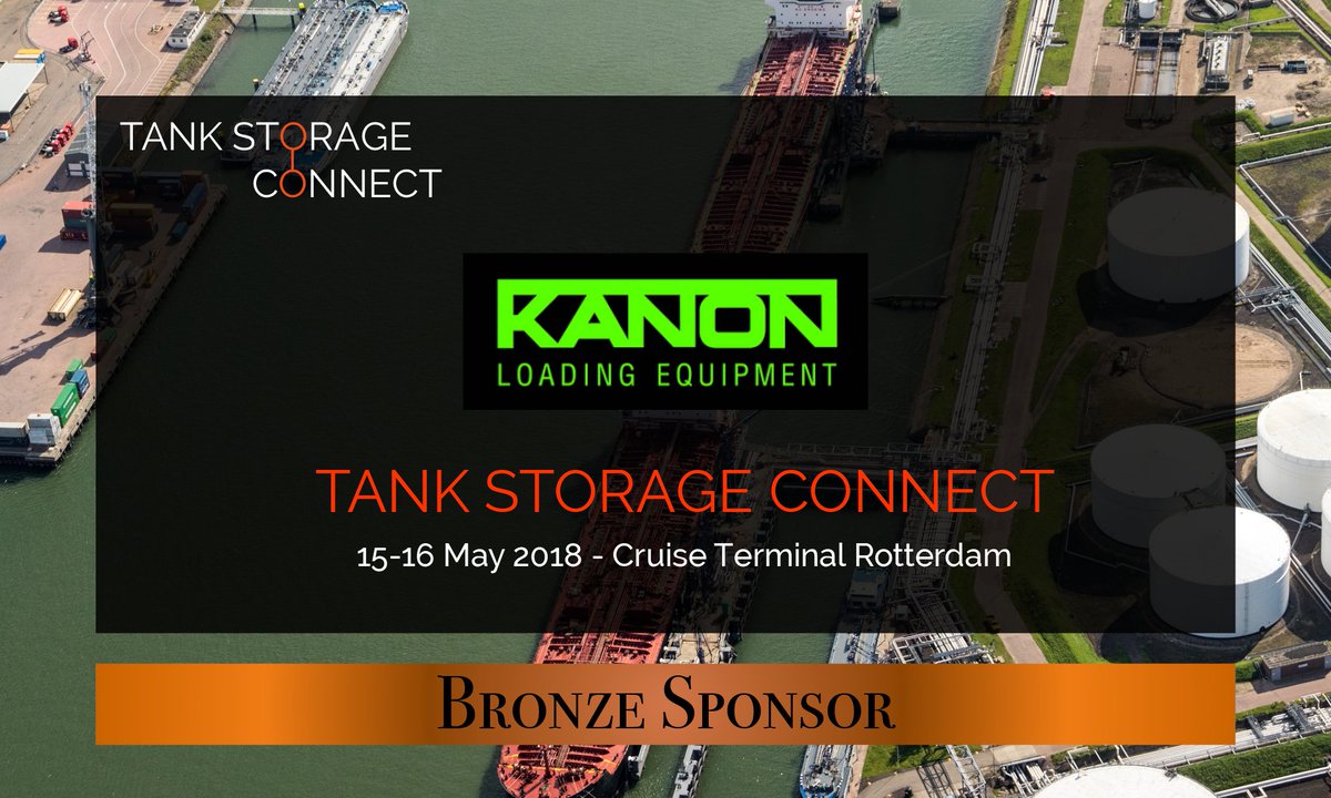 TankStorConnect's tweet photo. Very pleased to welcome @KanonLoadingEq as Bronze Sponsor for #tankstorage Connect. Join them on the 15-16 May at the Cruise Terminal Rotterdam. https://t.co/qtpCW8S8x4 https://t.co/bSNunoK9OJ