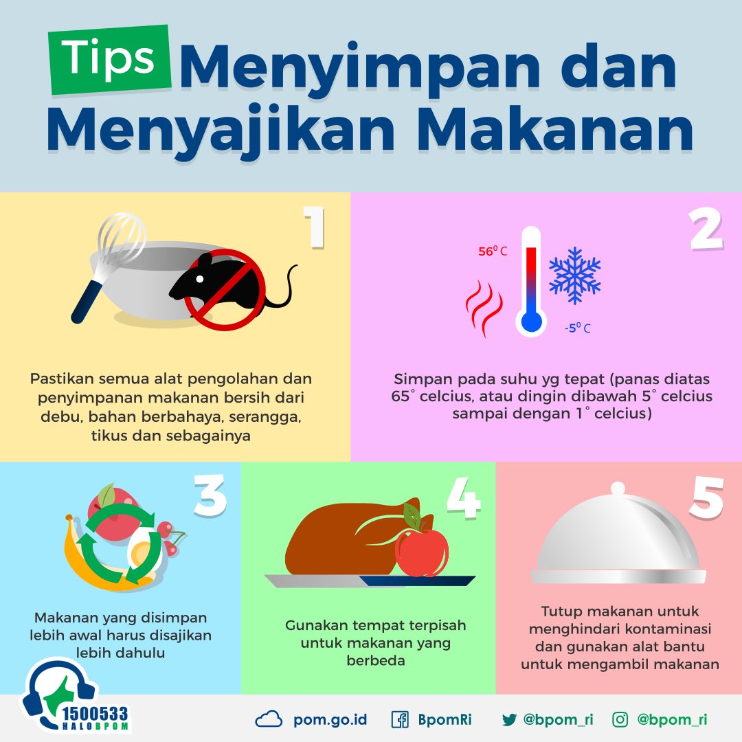 BPOM_RI's tweet photo. Halo #sahabatBPOM

Saat ini sedang dalam perjalanan pulang setelah beraktivitas seharian? Sedang makan malam atau sudah? dan siap berangkat lagi besok? jangan lupa simpan dan sajikan makanan anda setelah lelah bekerja. yuk simak tips menyimpan dan menyajikan makanan yang aman https://t.co/9HRpTLUntl