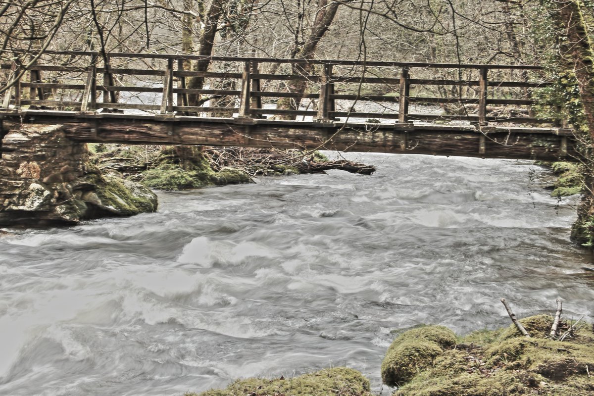 gingernick1234's tweet photo. Morning walk with the dog down to Double Waters (I think that is what it is called). #dartmoor #doublewaters #bridge https://t.co/kfzjQonoPW