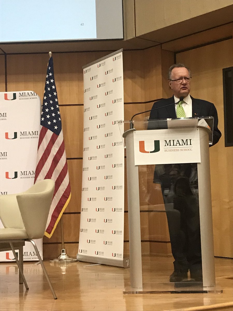 UMiamiBusiness's tweet photo. Dean Quelch has kicked off the Latin America and the Caribbean Conference at the #MiamiBusinessSchool! #MBSLAC https://t.co/1cvJDgdtUB