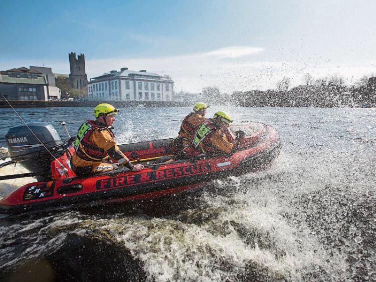 LimerickFire's tweet photo. Our Rescue Boat #FireSwift is moored at our pontoon on Steamboat Quay. Ready to be deployed in seconds for Water Rescue Incidents.
Constant training by our Swiftwater Rescue Technicians is required
#OurCouncilDay @LimerickCouncil https://t.co/yEvsiO2ztH