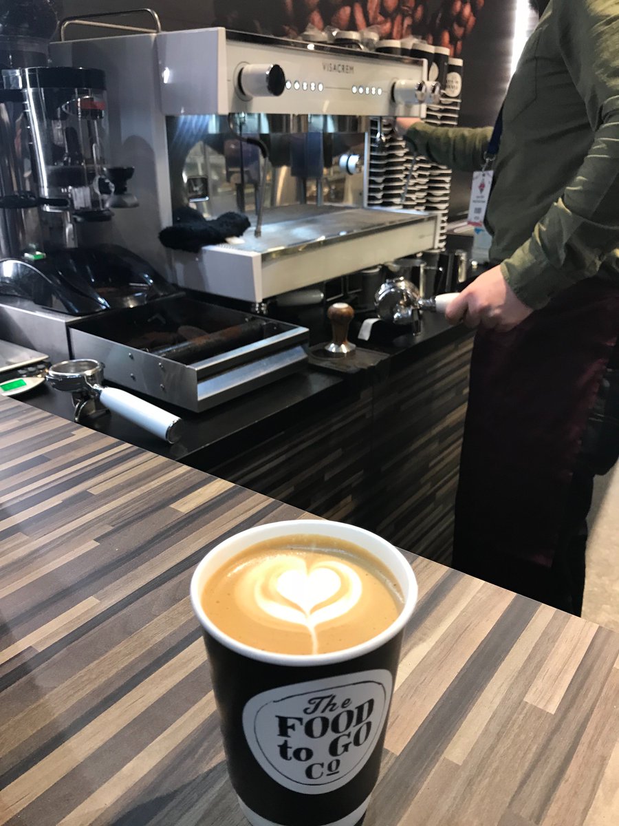 DenbyDaleCoffee's tweet photo. Grab yourself a barista made coffee in the Nisa concept store #NisaExpo @NisaRetail and check out our latest launched espresso machine https://t.co/Y2nzZ0lmHR