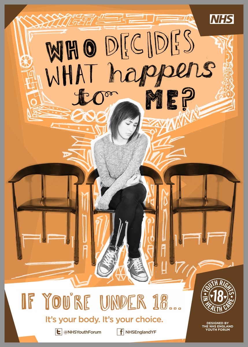 NHS's tweet photo. Did you know that the @NHSYouthForum have designed posters you can use in ANY healthcare setting to let young people know about their #Rights in healthcare? Knowing your rights is super important, particularly when it comes to confidentiality, consent &amp; feedback! https://t.co/TNP1wYw0O5