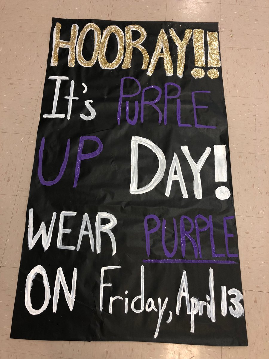 HawkCounseling's tweet photo. This Friday is “Purple Up” for Military kids. @S2Shawks wants everyone to wear purple and show their support! @FCPSHayfieldSS @HayfieldSGA @hayfieldsports https://t.co/GuNacEnhte