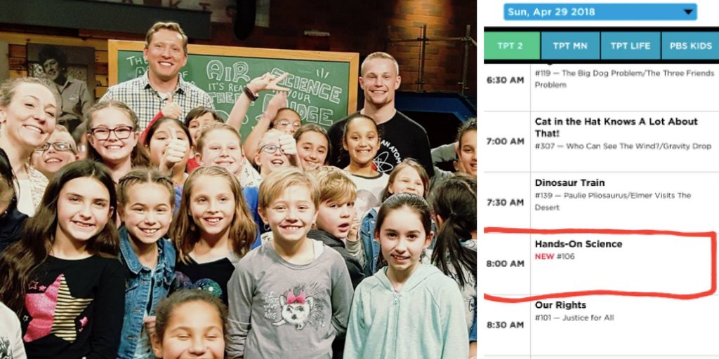 LHS465's tweet photo. The Hands-On Science episode that will feature #GoLitch Science teacher Matt Dahl will air on Sunday, April 29th at 8:00 a.m. on Twin Cities PBS! https://t.co/qJY4tzJtU3