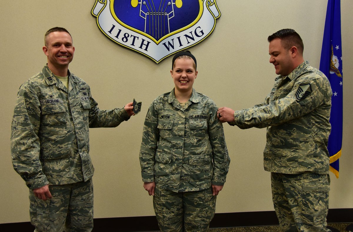 118thWing's tweet photo. Congrats to all Airmen from the 118th Wing that received promotions, awards and decorations. #TeamBerryField https://t.co/DxrYhuGF5H