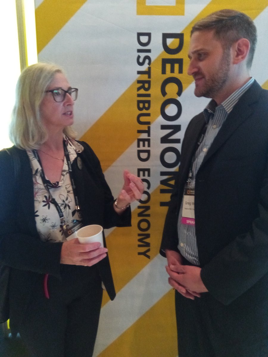GabIsTweeting's tweet photo. Best part of #deconomy2018 is of course #WomenInTech #blockchain #smartcontracts @swissrealcoin @OceanicoSCAudit @Frances_Coppola https://t.co/jQWGjB8226