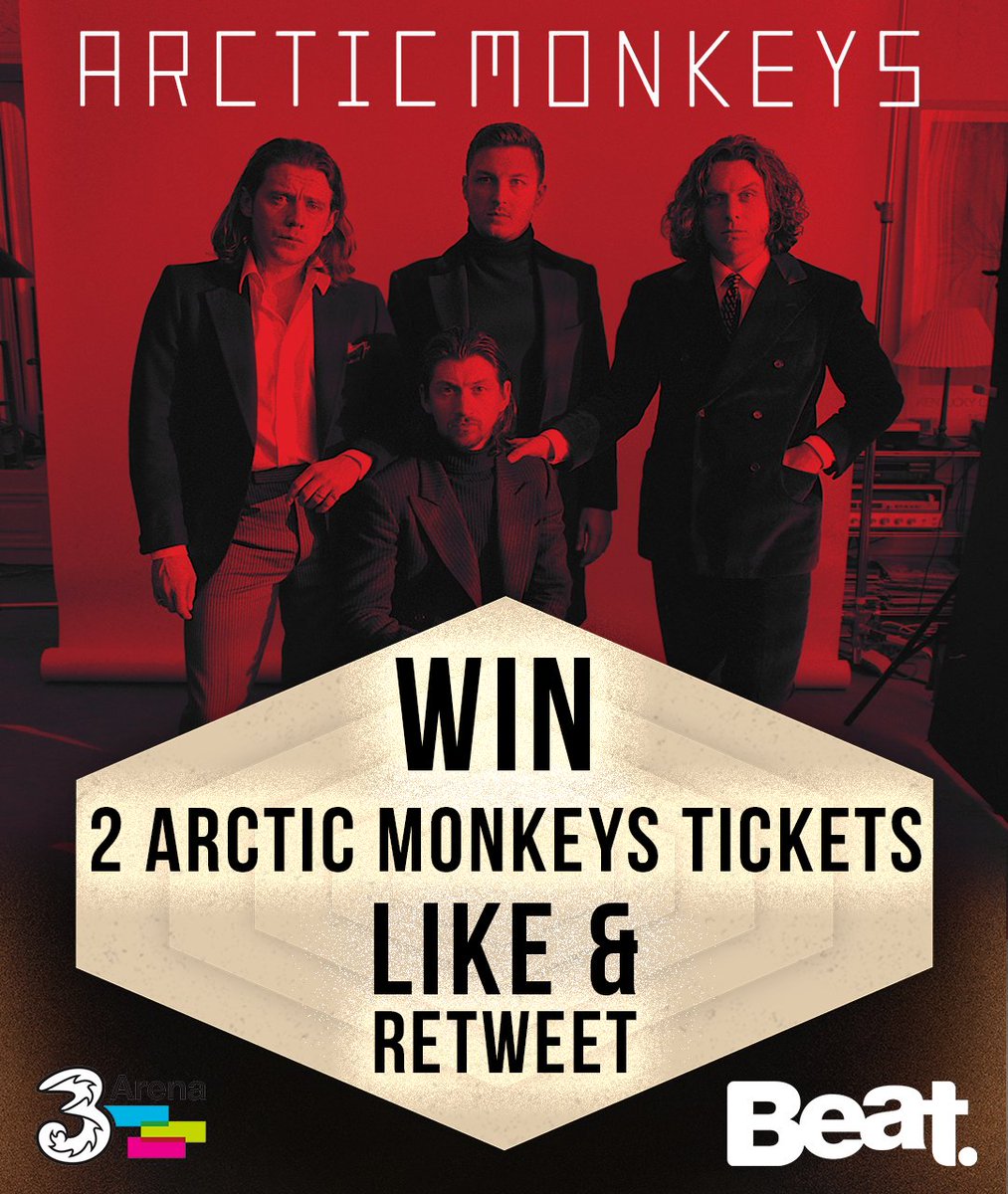 beat102103's tweet image. We're giving you a chance to 💥WIN💥 a pair of tickets to the Arctic Monkeys this September at the 3Arena before they go on sale this Friday!

Like &amp;amp; retweet gig buddy to be in with a shot of winning!