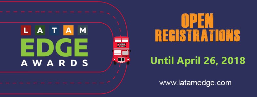 AnjosdoBrasil's tweet photo. Inscrições abertas para LATAM EDGE AWARDS 2018! Oportunidade imperdível para os scale-ups que já alcançaram uma receita anual superior a US$ 1.000.000. Este é o momento perfeito para crescer e expandir as operações. Registre-se agora! @LatamEdge #LEA18 #LatamEdgeAwards https://t.co/7m6C6PuCCn
