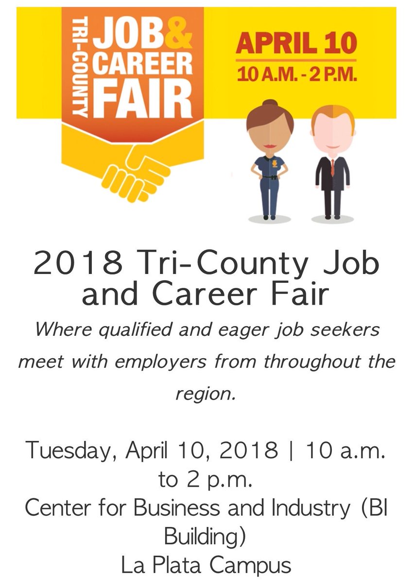 JoinCCSOMD's tweet photo. Stop by the @CSMHawks @CSMHeadlines 2018 Tri-County #Job &amp; #CareerFair &amp; talk to a recruiter about what the @CCSOMD have to offer. #JoinCCSOMD #CharlesCounty https://t.co/vn2ZYixEgT