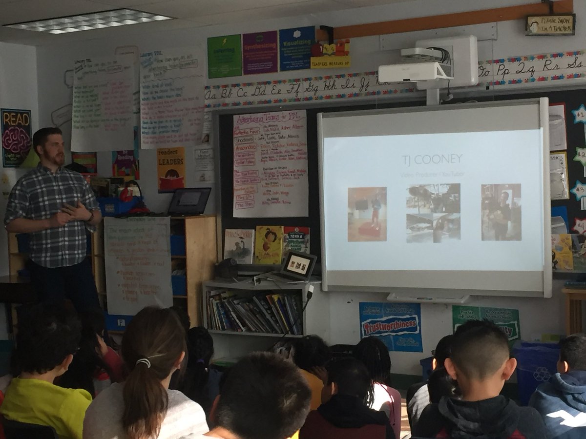 TJ Cooney, thanks for coming and sharing your video expertise with <a href="/APSDrew/">Dr. Charles R. Drew Elementary</a> 4th graders <a href="/APSDrewOgg/">Mr. Ogg</a> <a href="/APS_STEM/">APS STEM</a>