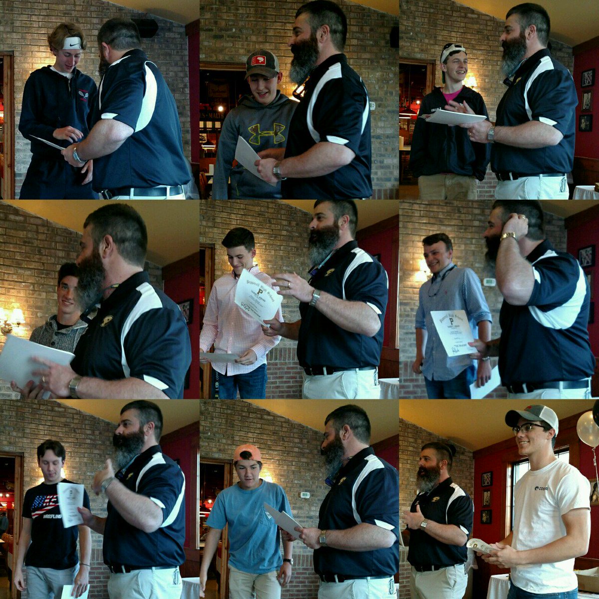 My wrestling boys from last night's awards night