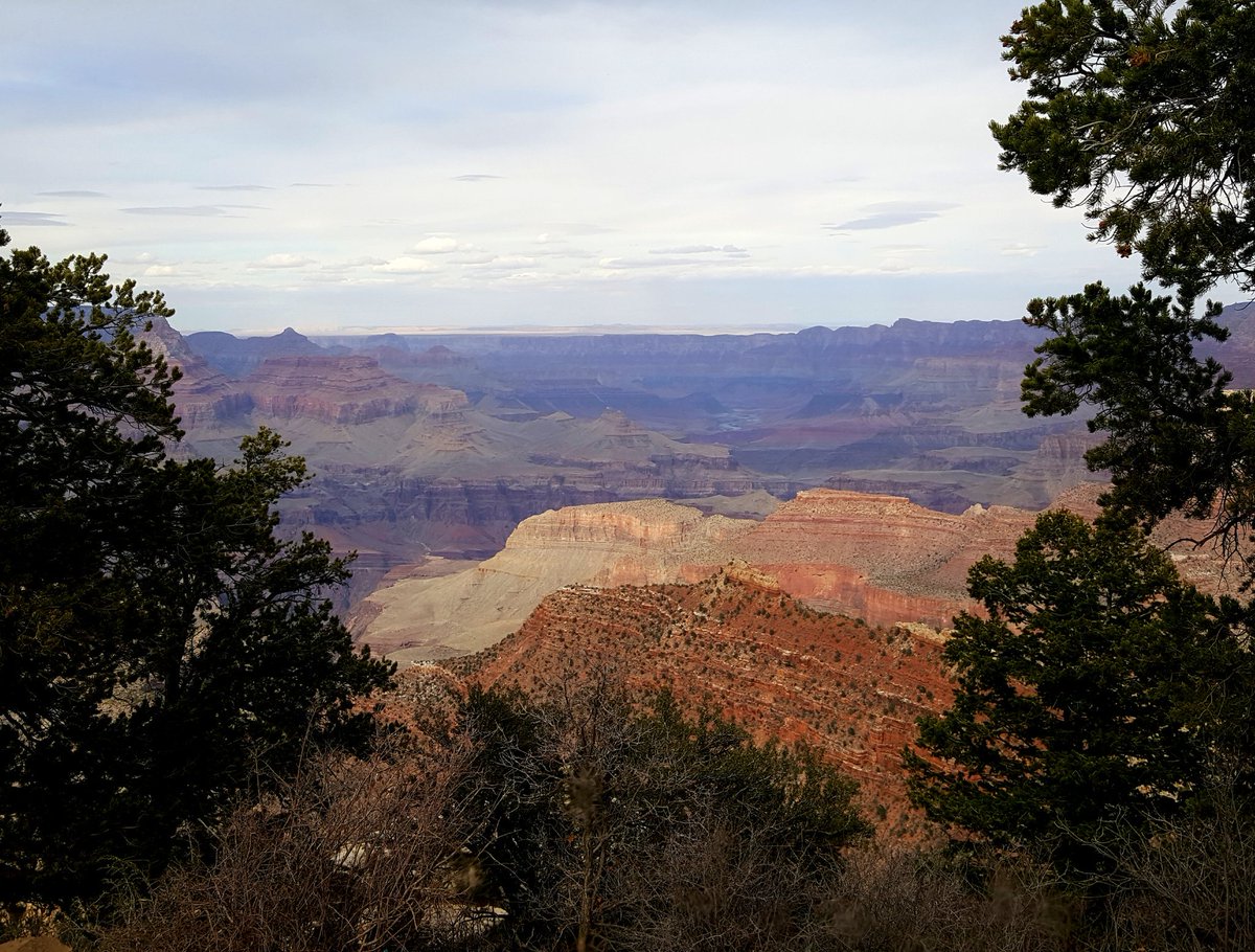 griz1's tweet photo. View of #HorseshoeMesa from #GrandviewPoint. Looks like great future hike to old #LastChance copper mine &amp; hotel. @GrandCanyonNPS @NatlParkService @GoParks @FindYourParkNPS @azhighways @ArizonaTourism @MyDesert #SpringBreak #GizaSB18 https://t.co/0HbTwHflsf