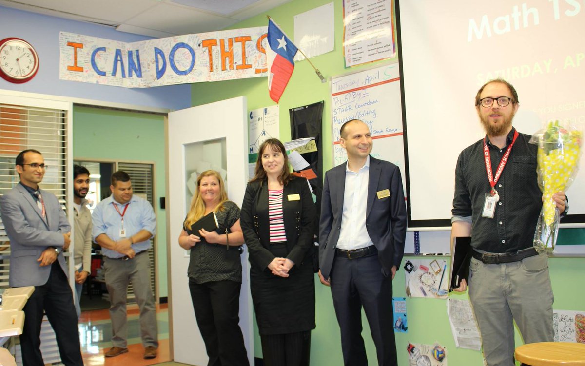 hsifortworth's tweet photo. HSI-FW's Aaron Case is District High School Teacher of the Year!  Mr. Case sets #HighExpectations, creates an innovative classroom, teaches from the heart, making a difference every day in lives of his students.
#HarmonySoars #HPSTOY2018 #HighExpectations #DedidcatedStaff https://t.co/QTWY8eCrZL