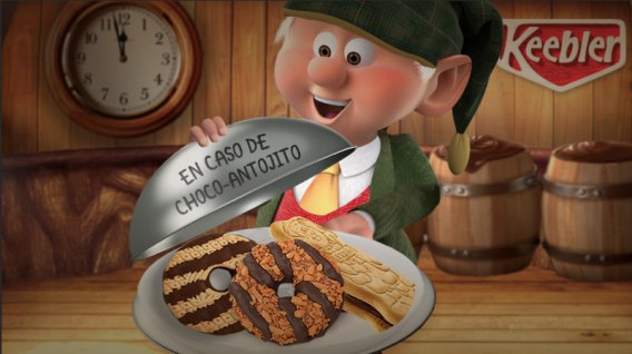 ¡Uy! Es hora de antojito. Menos mal que tengo unas choco-deliciosas galletas Keebler al alcance.