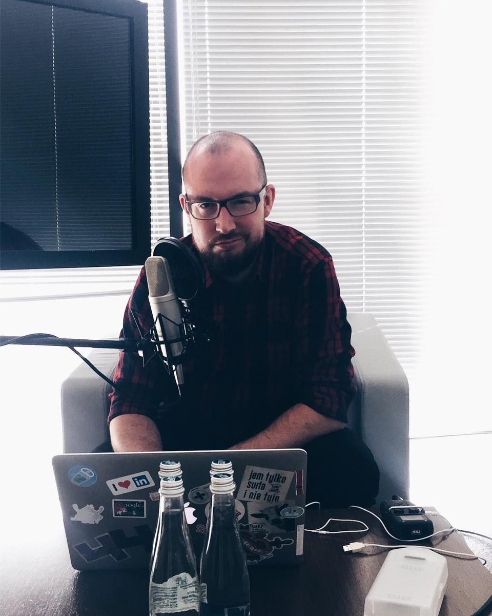 karolstefan's tweet photo. Tuesday irony – when your video guy starts doing podcasts. Looks like video didn't kill the radio star after all. @getresponse #getresponselife https://t.co/HhtkU6xcVB https://t.co/0cHpl5Kx4J