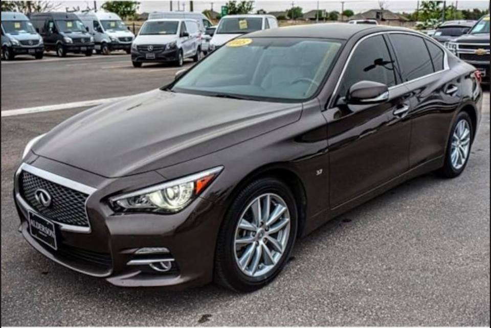 AldersonAuto's tweet photo. Our 2015 INFINITI Q50 Premium features a sleek interior and an awesome V6 engine! Come test drive it today. https://t.co/ZFYa9RG5ql #infiniti #q50 #premium #infinitiq50 #alderson #aldersonauto #lubbock #luxury https://t.co/uGz5sdMZ2o