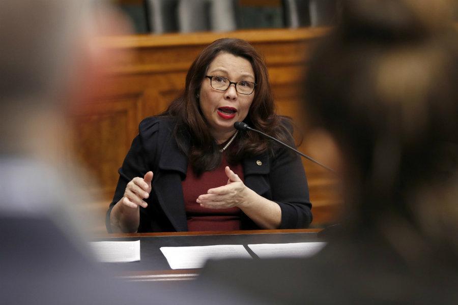 UPDATE: Tammy Duckworth became the first sitting US senator to give birth. 

Before her due date, the Illinois Democrat sought to educate the tradition-bound Senate on creating a workplace that makes room for new moms. (from February)  csmonitor.com/USA/Politics/2…