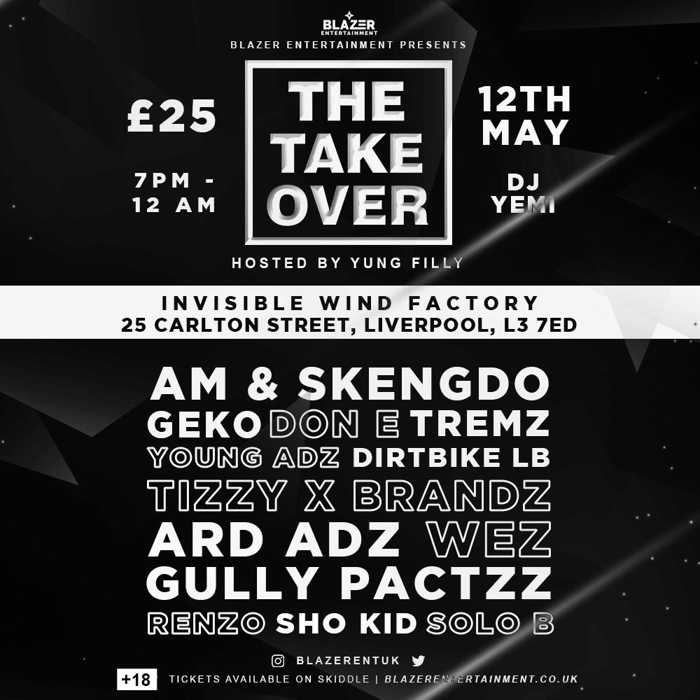 BlazerEntUK's tweet photo. Make sure you grab your tickets, Going fast ‼️ https://t.co/YCi2EKiDds #live #liverpool #music #afrobeat #UKRap https://t.co/pRpLnkBplj
