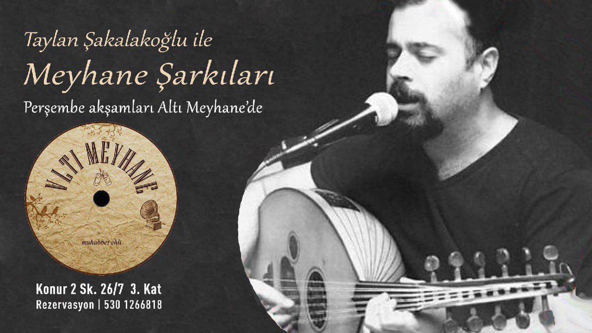 Taylan Şakalakoğlu ile Meyhane Şarkıları // Dinleti - ankaraguzeldir.org/etkinlik/tayla…