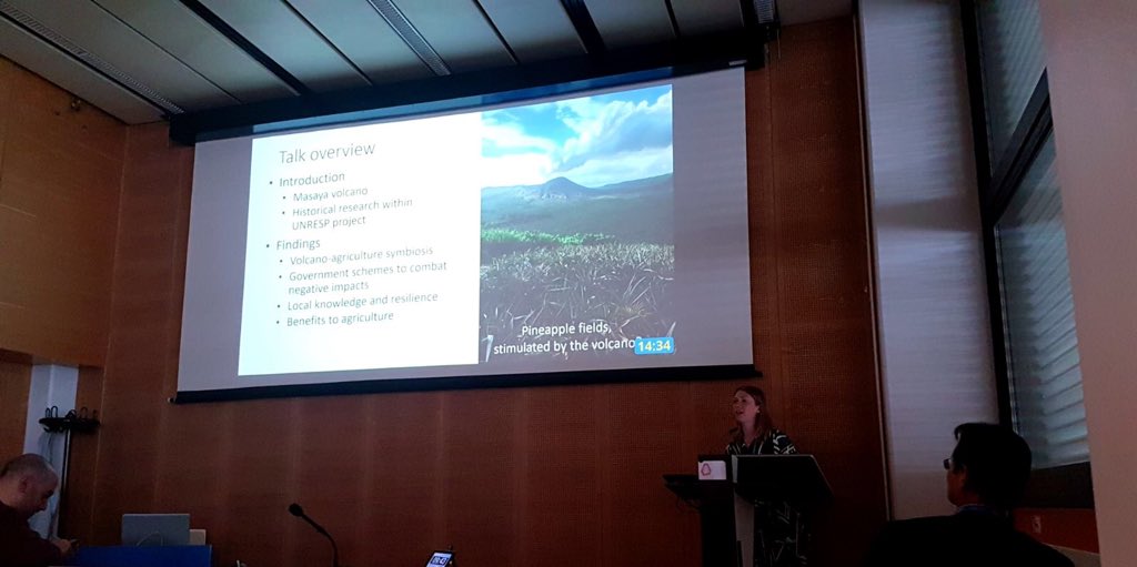 .<a href="/EIlyinskaya/">Dr. Evgenia Ilyinskaya</a> presenting our results based on the work by <a href="/Hilarita_F/">Dr Hilary Francis</a> <a href="/SongBirdPeru/">Caroline Williams</a> et al #EGU18