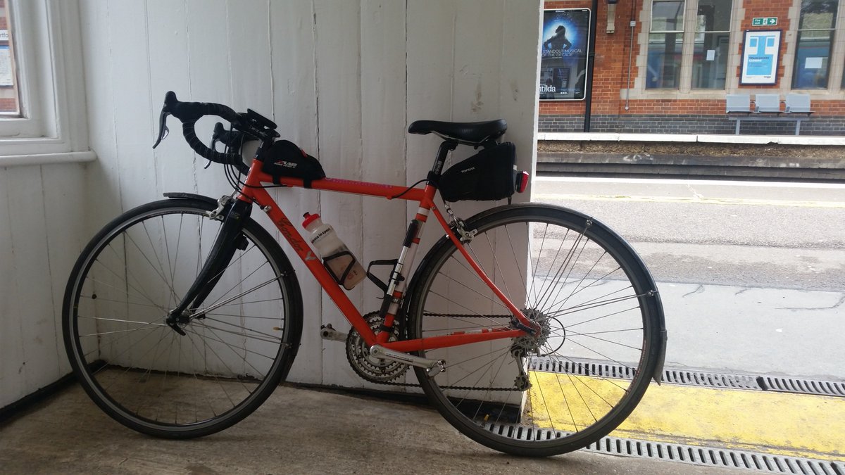 RealTimeCareUK's tweet photo. Getting the train home from Hertford after a day with cycling club. @lovehertford https://t.co/0pUZO1dQUu