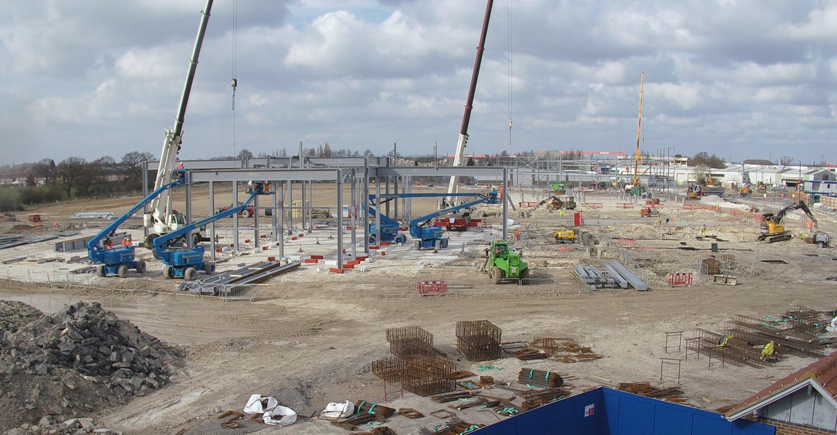 YorkStadium's tweet photo. What is coming up on the @YorkStadium site through April you ask?...
Works will be continuing on the foundations as the steelwork is going up for the cinema &amp; leisure buildings. The pre-cast concrete stairs &amp; lift shafts will also arrive on site &amp; be installed. #Progress #YSLC https://t.co/wcaUXoWSmN