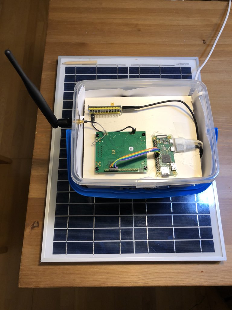 Transformed my #iC880A <a href="/IoTbyIMST/">IoT by IMST</a> #LoRaWAN gateway to a #solarpowerd mobile version last week and placed it temporarily overlooking Neckar valley at #hohenneuffen castel. Smart coverage extension <a href="/TTN_Stuttgart/">Swabian DAW</a> Community verified 😎