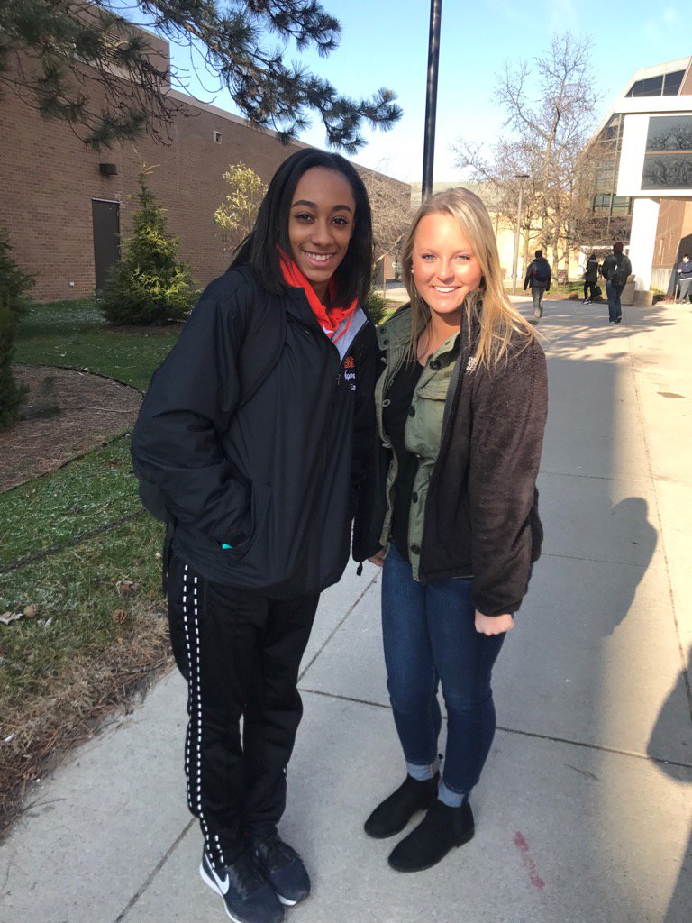 VanFalcon1's tweet photo. Jovannah East @FalconGymn is NCAA Natls bound in All Around. Makayla Schroeder @WapakHS is BGSU bound. #BothSpecial https://t.co/tzkZkbMltL