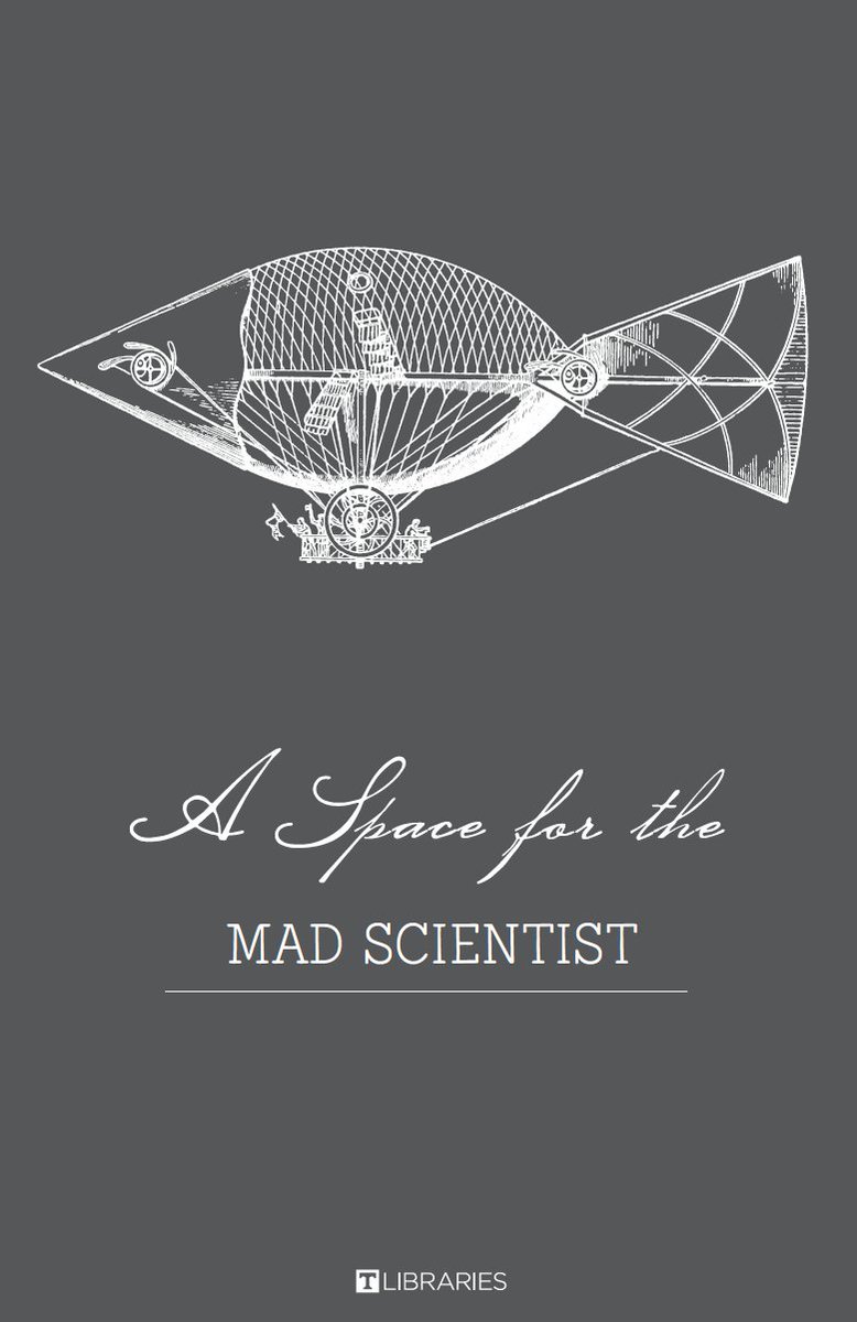 UTKLibraries's tweet photo. It's #NationalLibraryWeek and we want your input on our upcoming #makerspace! Come by Hodges Wednesday 10-3 for fun "maker" activities and to get a limited-release t-shirt with our cool mad scientist makerspace design screen printed just for you! #LibrariesLead #VolEvents https://t.co/puhdZtbrig