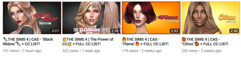 luminescentsims's tweet image. He's just ridiculous lmao. Copied 2 of @CrybabiesYT now. He's just making crappier versions of Quinns videos. Black Widow and Citrus 🙄