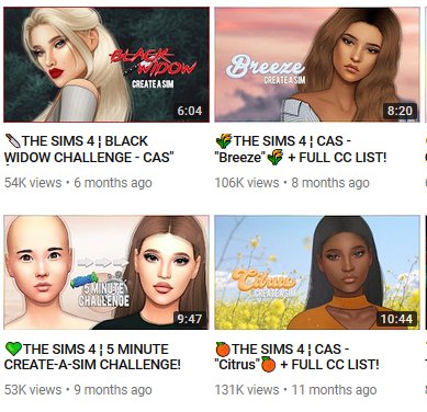 luminescentsims's tweet image. He's just ridiculous lmao. Copied 2 of @CrybabiesYT now. He's just making crappier versions of Quinns videos. Black Widow and Citrus 🙄