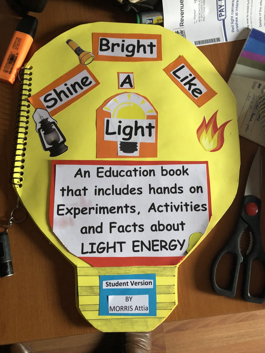 Shine Bright Like a LIGHT 💡 #acuedu_p #sciencebigbook #doneanddusted