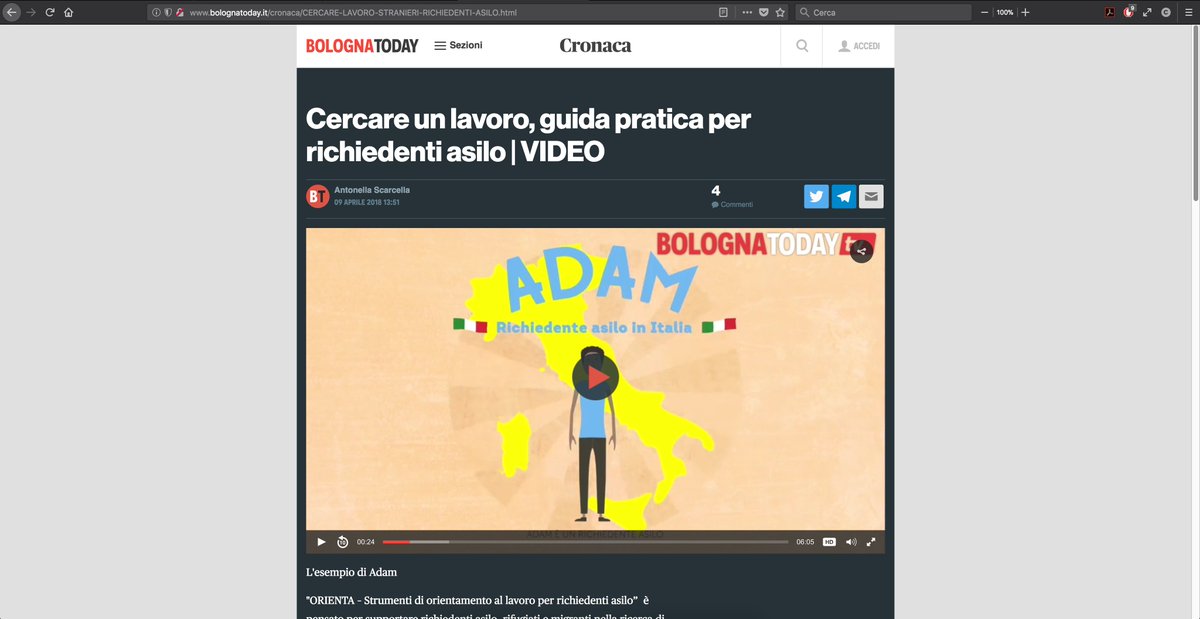 RiceAndBinz's tweet photo. ll video tutorial animato per cercare lavoro in Italia che ho realizzato per il progetto Orienta finanziato dall'@8x1000Valdese è stato pubblicato nella versione in lingua italiana da @bolognatoday qui: https://t.co/eJNiY9wAMq –––– Il canale YouTube è qui: https://t.co/FFmQqZFQOL https://t.co/ytss6LCdkS