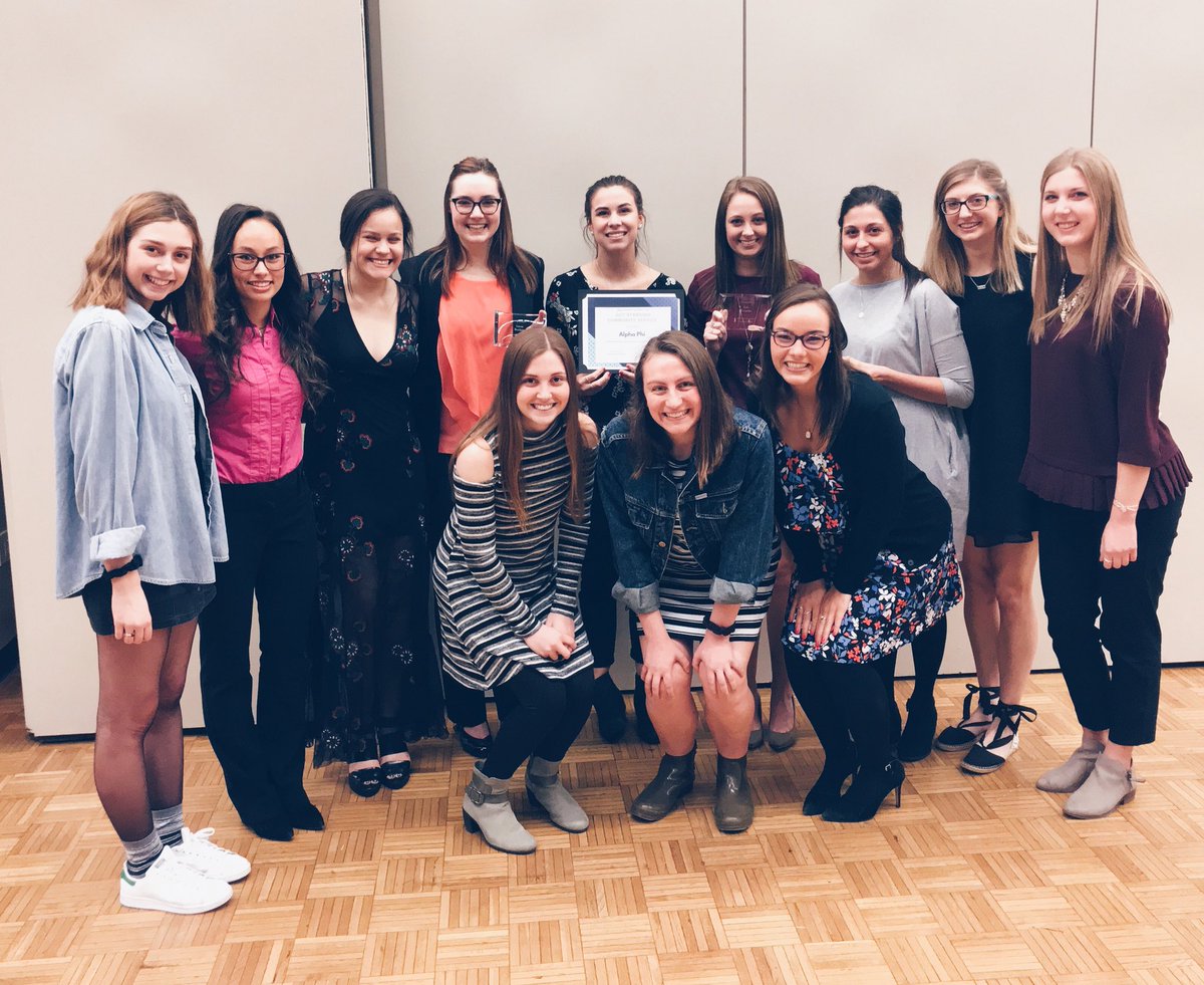 Had a great time at FSL Awards:
Outstanding Community Service Chapter Award
Kari Bengston won Outstanding Leadership
Lauren Locante won Outstanding Campus Involvement
Layne Burdette won Outstanding New Member
Christy Mcgoldrick-Bierma won Chapter Advisor of the Year