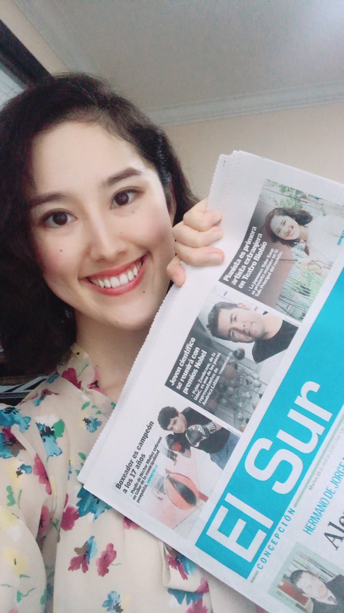 PIANOPPO's tweet photo. Muchas gracias @elsurcl 🇨🇱💓 Muy emocionada por mi concierto en @teatrobiobio #comcepcion mañana 8hrs. #EntradaLiberada
新聞の一面&裏表紙に大きく掲載頂きました🎹 https://t.co/IcbrQkxyle