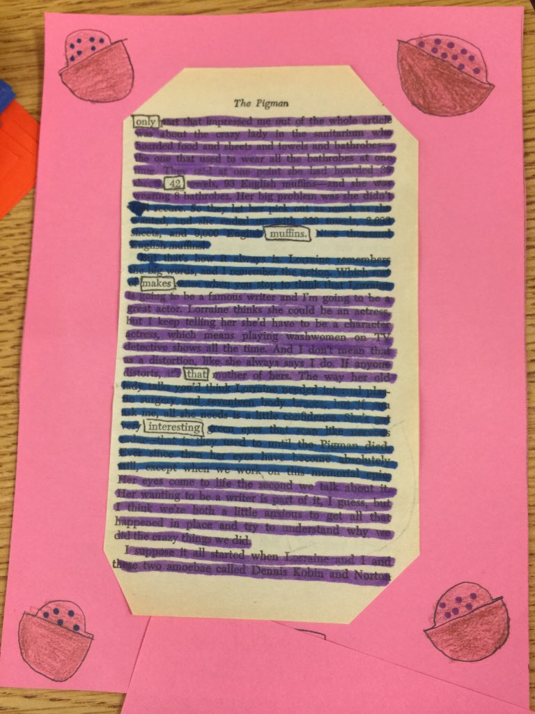 FOMSreads's tweet photo. We have many great poets at FOMS!
#blackoutpoetry #foundpoetry @FOMSCardinals https://t.co/4d9Iai5WJL