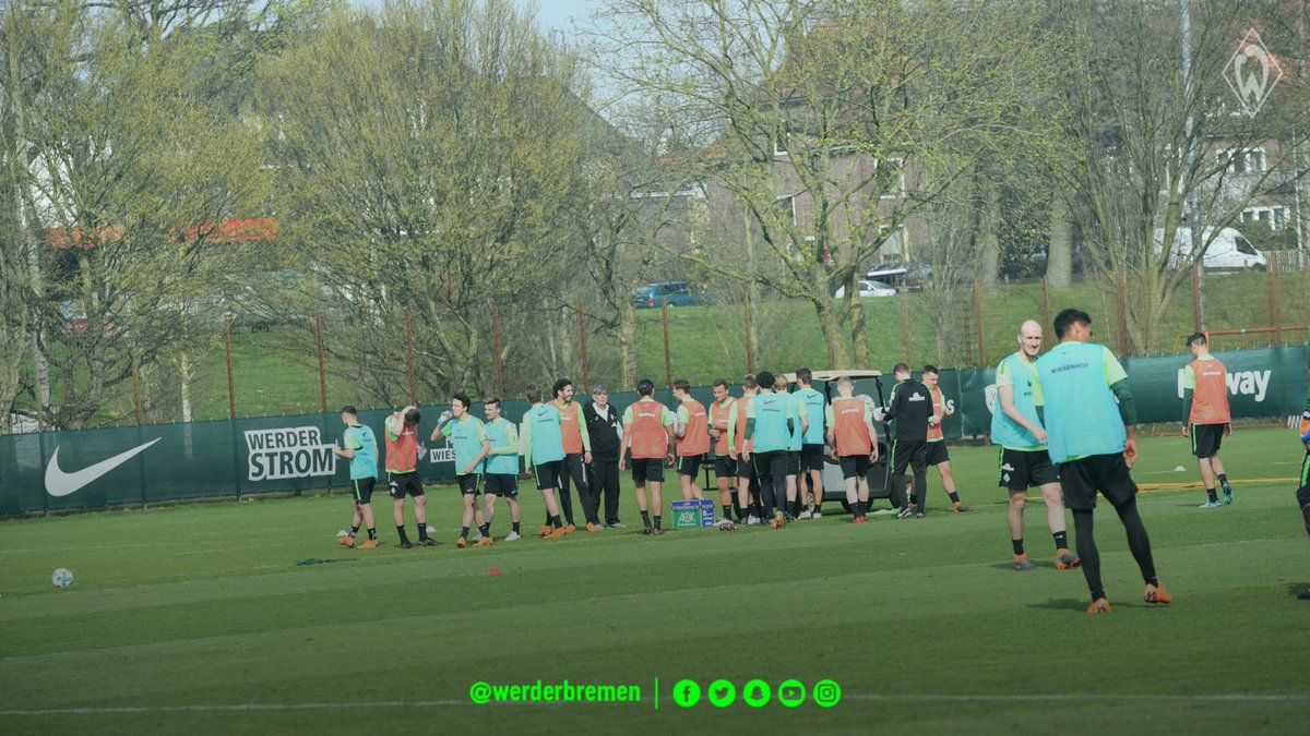 Kurze Trinkpause 🚰 dann geht's weiter 💪🏻 #werder
