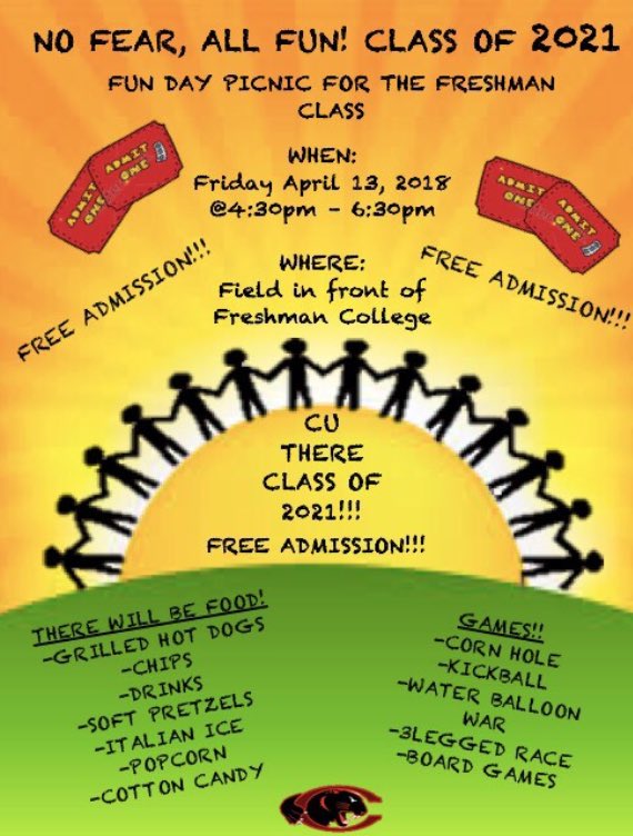 ClaflinFreshman's tweet photo. Save The Date #Claflin_RYS18 https://t.co/mz7NKPC6PH