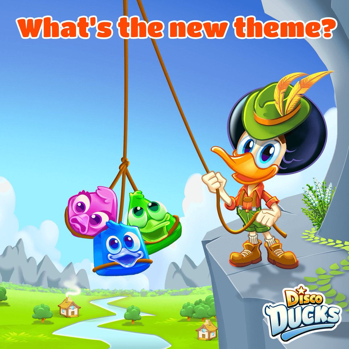 DiscoDucksGame's tweet photo. Quack! A new theme will be released this week, can you guess what is it? 😃 #discoducksgame #disco #new #theme #levels https://t.co/rFD8oZPMlU