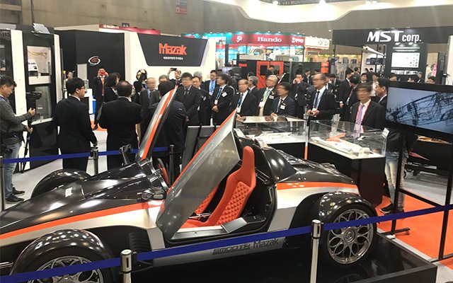 sprutcam's tweet photo. YAMAZAKI MAZAK Korea in cooperation with SprutCAM s partner CADNC, Korea presented advanced NC programming of the Mazak Integrex i-300 and i-700 on their stand 09F610 at the #SIMTOS exhibition. #YAMAZAKI #MAZAK #YAMAZAKIMAZAK #SprutCAM #Integrex #SIMTOS2018 https://t.co/Iw2hz3cnm1