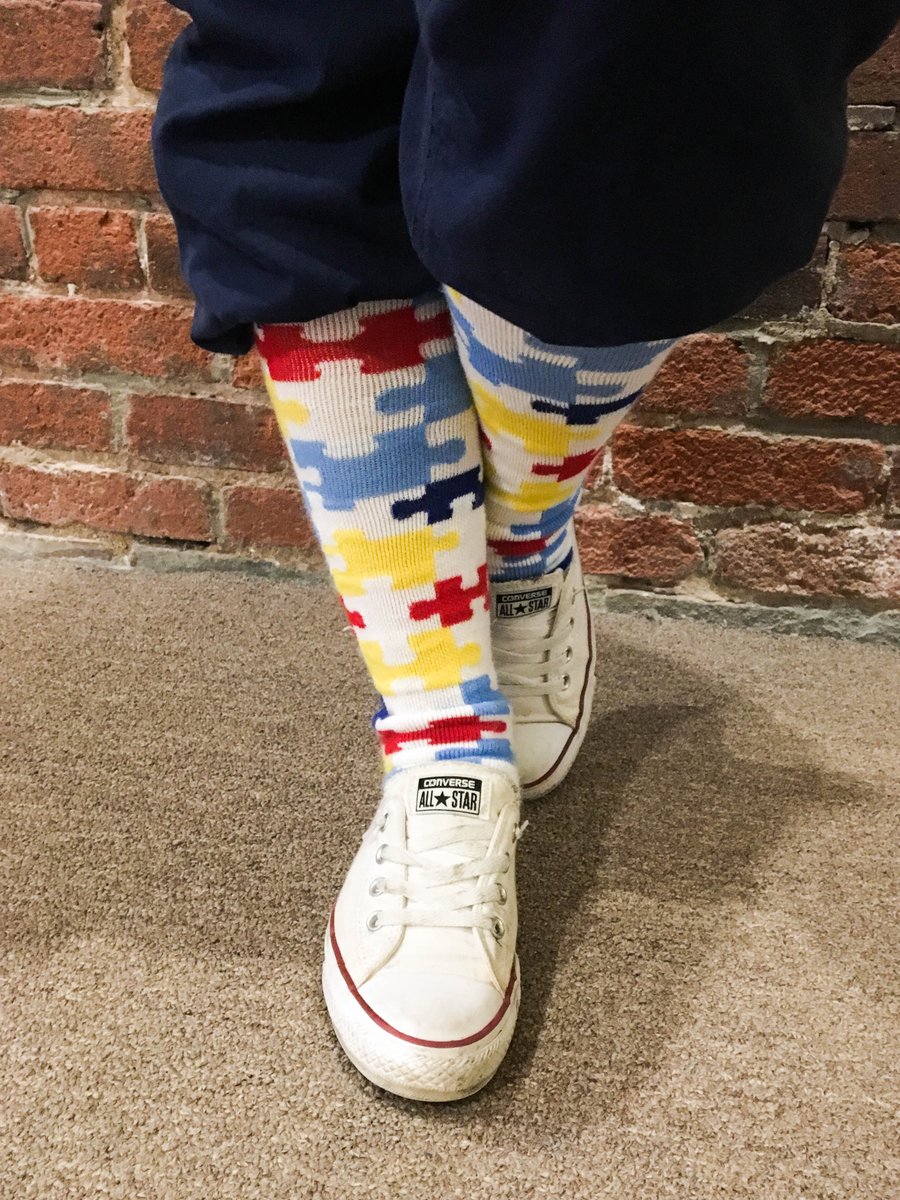 aba_cornerstone's tweet photo. It's #spiritweek at @aba_cornerstone! Spread #autismawareness by joining us and showing off your spirit each day: Monday - crazy socks//Tuesday - character day//Wednesday - Hawaiian shirts//Thursday - hat day//Friday - favorite sports team day! #cacspirit #autismawarenessmonth https://t.co/AkOByn14jC