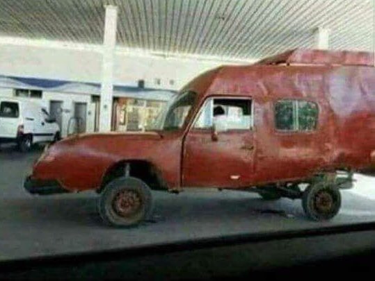 When the car you used to draw in kindergarten pull up beside you.