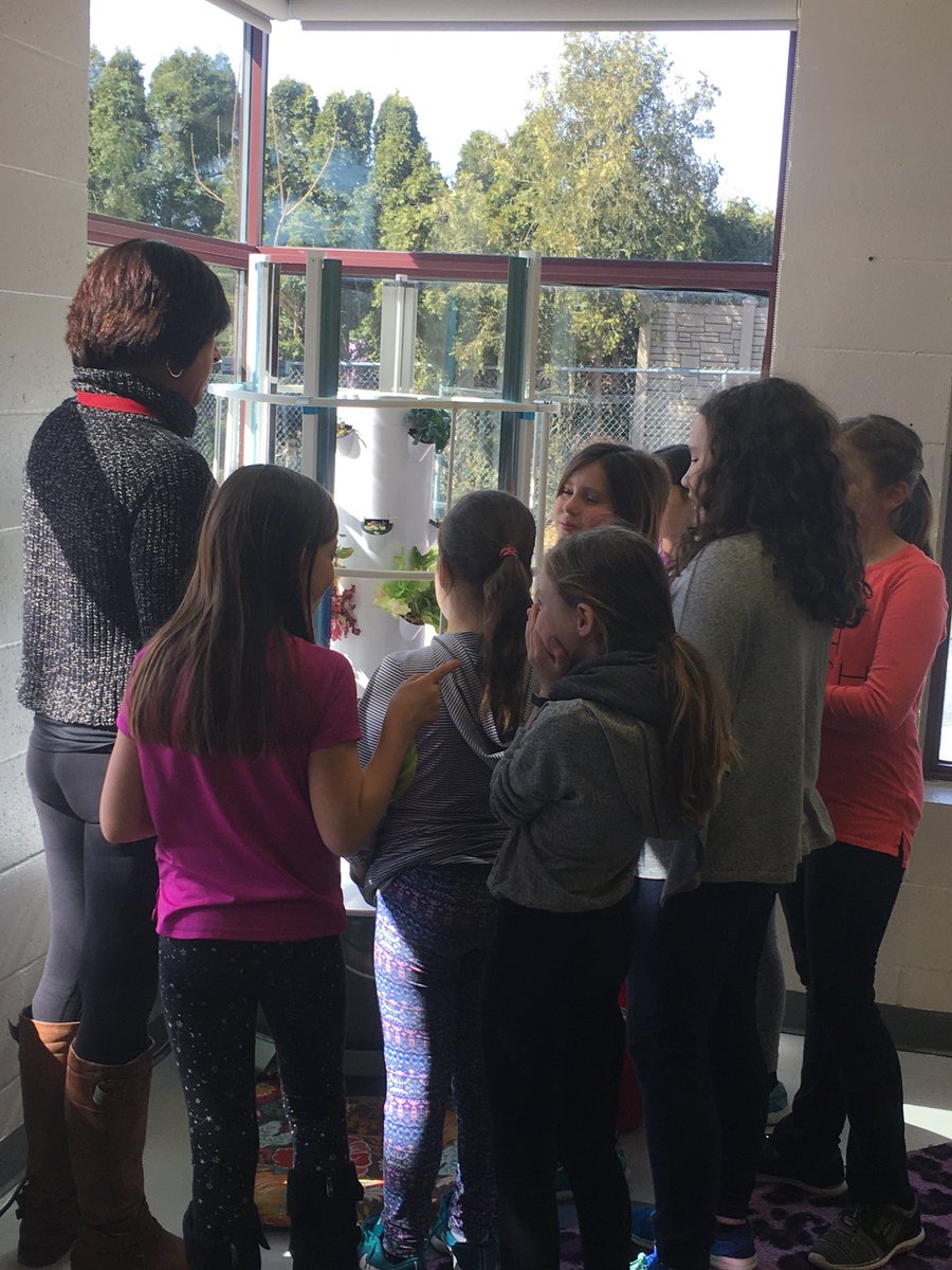 TowerGarden's tweet photo. Love it!  RT @natalie_cadieux: It was an exciting morning yesterday learning about plants and getting help with our tower garden from Sheri! We appreciate the expertise and knowledge from our parent/community volunteer  @StJamesFinn #ocsbeco #thegardengirl https://t.co/TztiHpjapk
